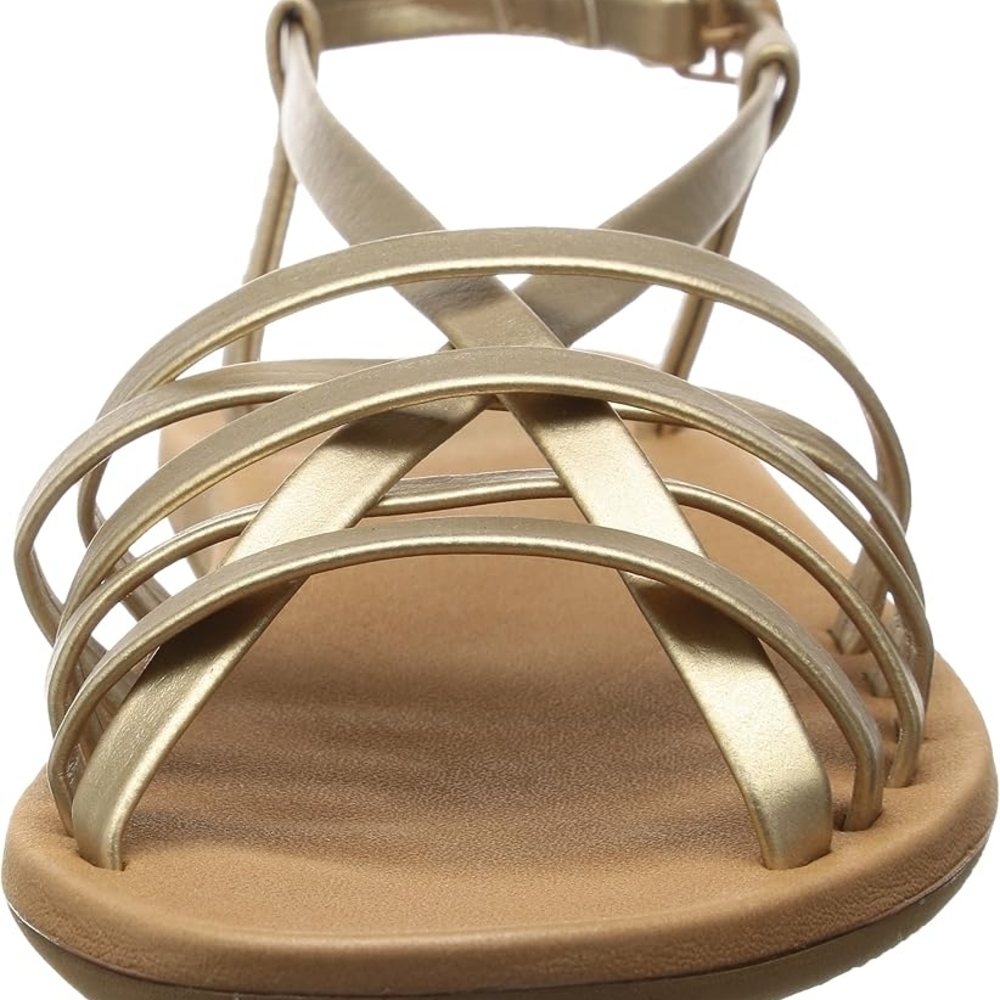 Elegant Gold Strappy Sandals